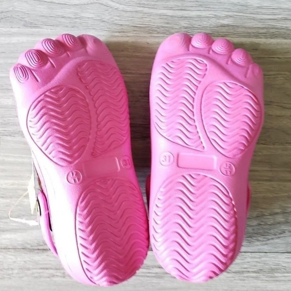 Emoji Pink Clogs Waterproof Lightweight Sm 11/12